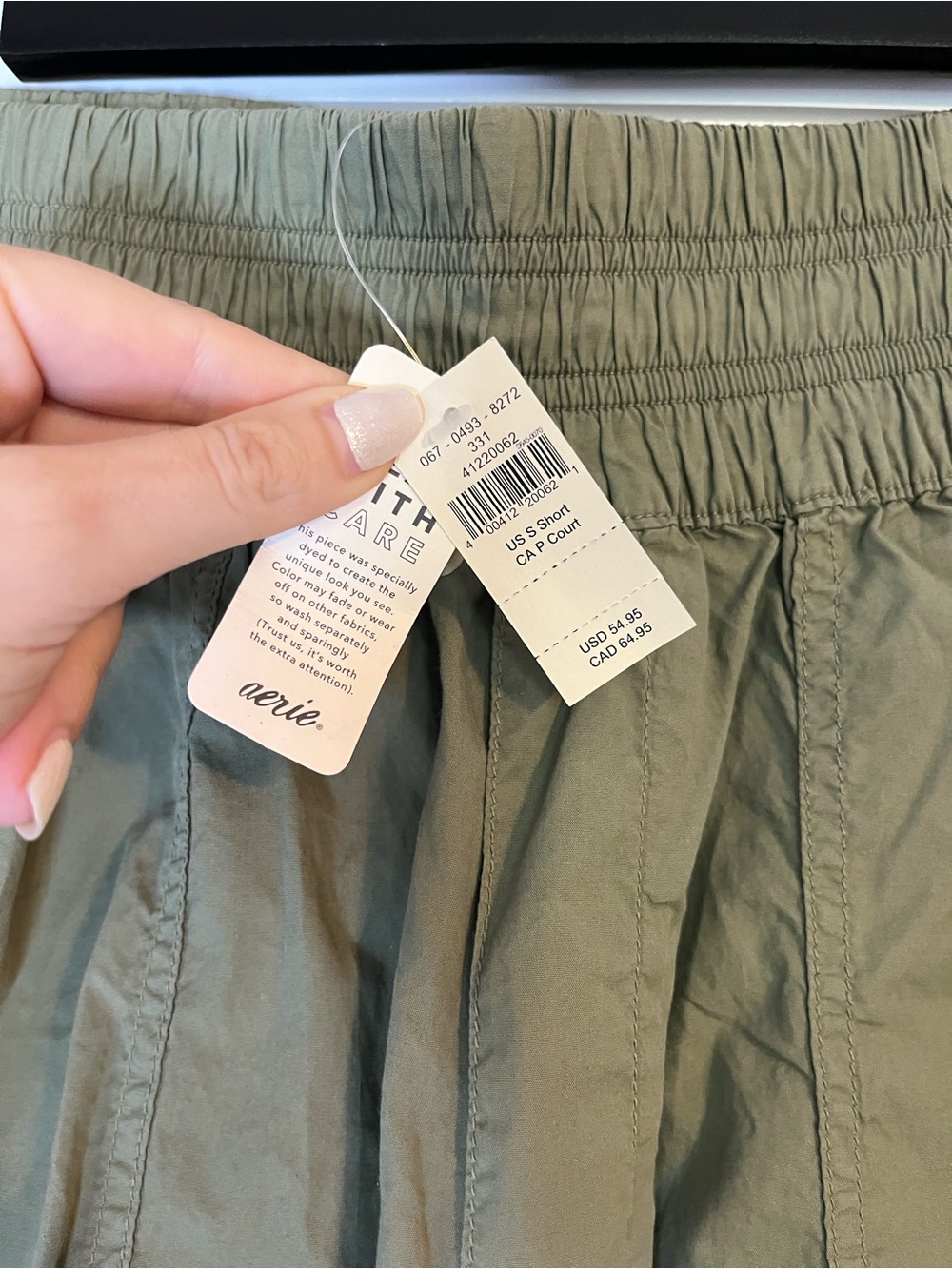 Aerie Easiest Cargo Pant Olive Green Size Small NWT - Picture 7 of 10